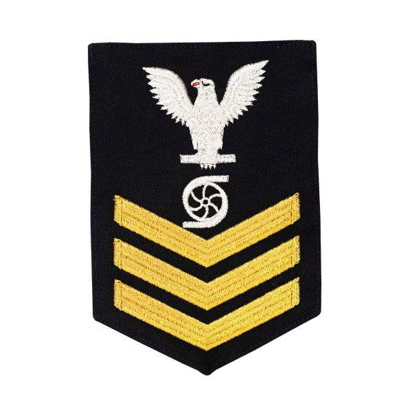 Navy E6 MALE Rating Badge: Gas Turbine System Technician - blue Online now - Image 2